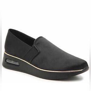 Karl Lagerfeld Women’s Black Satin Platform Shoes- Size 10